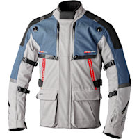 RST Pro Series Vulcan Waterproof CE Textile Jacket - Silver / Blue