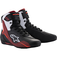 Alpinestars Faster-4 Shoes - Black / White / Dark Red
