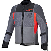 Alpinestars ST-2 Air Textile Jacket - Deep Grey / Dark Grey / Bright Red