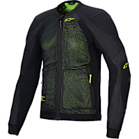 Alpinestars Troop-Air Textile Jacket - Black / Fluo Yellow