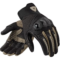 Rev'it Speedart Air Leather Gloves - Grey / Sand