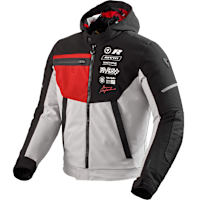 Rev'it Haste H2O Textile Jacket - Black / Red