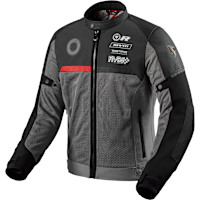 Rev'it Swiftblade Textile Jacket - Black / Red