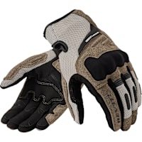 Rev'it Cavern Textile Gloves - Sand / Black