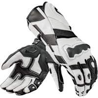 Rev'it Jerez 4 Leather Gloves - White / Black