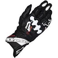 Alpinestars GP Plus R V3 Leather Gloves - Black / White