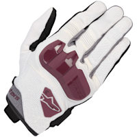 Alpinestars Stella Chrome Gloves - Off White / Burgundy