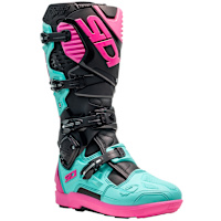 Sidi Crossfire 3 SRS Boots - Black / Mint / Pink