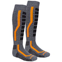 Klim Aggressor 2.0 Socks - Castlerock / Strike Orange