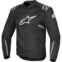 Alpinestars Honda T-SPS Air V2 Textile Jacket - Black / Dark Grey / Ice Grey