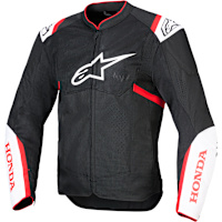 Alpinestars Honda T-SPS Air V2 Textile Jacket - Black / White / Bright Red