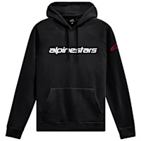 Alpinestars Linear Wordmark V3 Hoodie - Black / White / Red