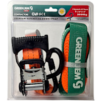 Green Jem Premium Ratchet Tie Down Strap