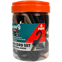 Green Jem Six Piece Bungee Cord Set