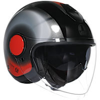 AGV Eteres - Levanto Black / Silver / Red