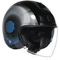 AGV Eteres - Levanto Black / Silver / Blue