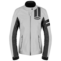 Spidi Ladies Roar Leather Jacket - Ice / Black