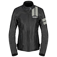 Spidi Ladies Roar Leather Jacket - Black / Ice