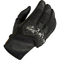 Icon Contra3 CE Leather Gloves - Black