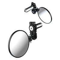 Oxford Fold-Away Bar End Mirror - Black
