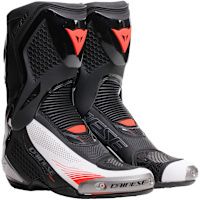 Dainese Torque 4 Air Boots - Black / White / Fluo Red