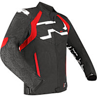 Richa Stradale Waterproof Textile Jacket - Black / White / Red