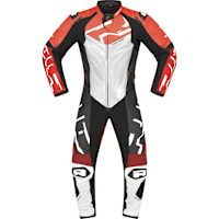 Richa Stradale GP One Piece Leather Suit - Blood Red / White