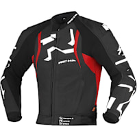 Richa Stradale Leather Jacket - Black / Red