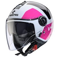 Caberg Riviera V4X - Alpha White / Black / Fuchsia