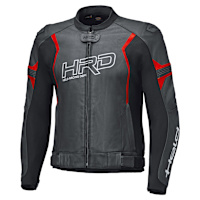 Held Street 4 Leather Jacket - Black / Neon Red