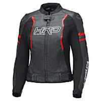 Held Ladies Street 4 Leather Jacket - Black / Neon Red