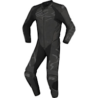 Richa Stradale GP One Piece Leather Suit - Black / Black