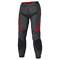 Held Rocket 4 Leather Trousers - Black / Neon Red