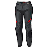 Held Ladies Rocket 4 Leather Trousers - Black / Neon Red
