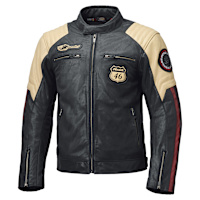 Held Baker 2.0 Leather Jacket - Blue / Beige / Burgundy