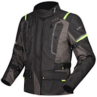 LS2 Ladies Narvik Textile Jacket - Grey / Black / Hi Vis Yellow