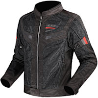 LS2 Garda Air Mesh Textile Jacket - Black / Red