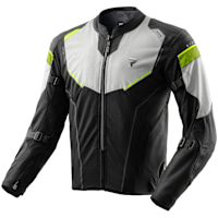 Rebelhorn Hiflow V Textile Jacket - Black / Grey / Fluo Yellow