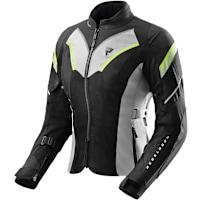 Rebelhorn Ladies Hiflow V Textile Jacket - Black / Grey / Fluo Yellow