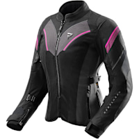 Rebelhorn Ladies Hiflow V Textile Jacket - Black / Fluo Pink