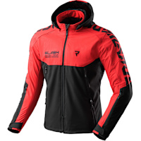Rebelhorn Slash Softshell Textile Jacket - Spider Black / Red