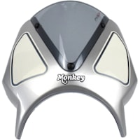 Pyramid Fly Screen Silver / White - Honda Monkey 125 (22>)