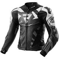 Rebelhorn Inferno Leather Jacket - Black / White