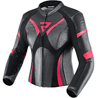 Rebelhorn Ladies Rebel Leather Jacket - Pink / Black
