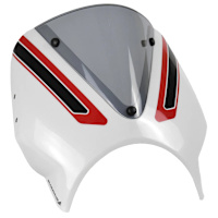 Pyramid Fly Screen Crystal White Scheme - Triumph Trident 660 (21>)