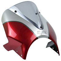 Pyramid Fly Screen Pearl Nebula Red / Silver - Honda Monkey 125 (21>)
