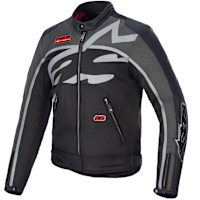 Alpinestars Axton Textile Jacket - Black / Anthracite / Red / Tangerine