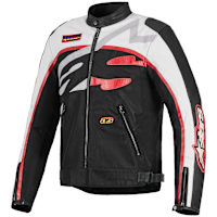 Alpinestars Axton Textile Jacket - Black / Off-White / Bright Red