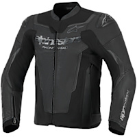 Alpinestars GP Force V2 Leather Jacket - Black / Black