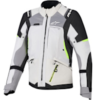 Alpinestars Stella Andes V4 Drystar Textile Jacket - Dark Grey / Ice Grey / Black / Fluo Yellow